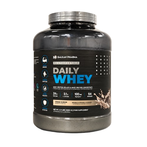 Daily Whey Cookies 'n Cream tub